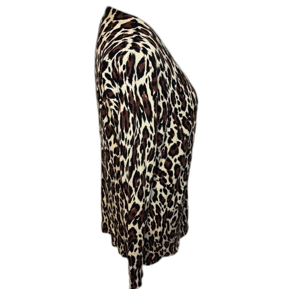 Grace Elements Leopard Print Open Front Cardigan … - image 5